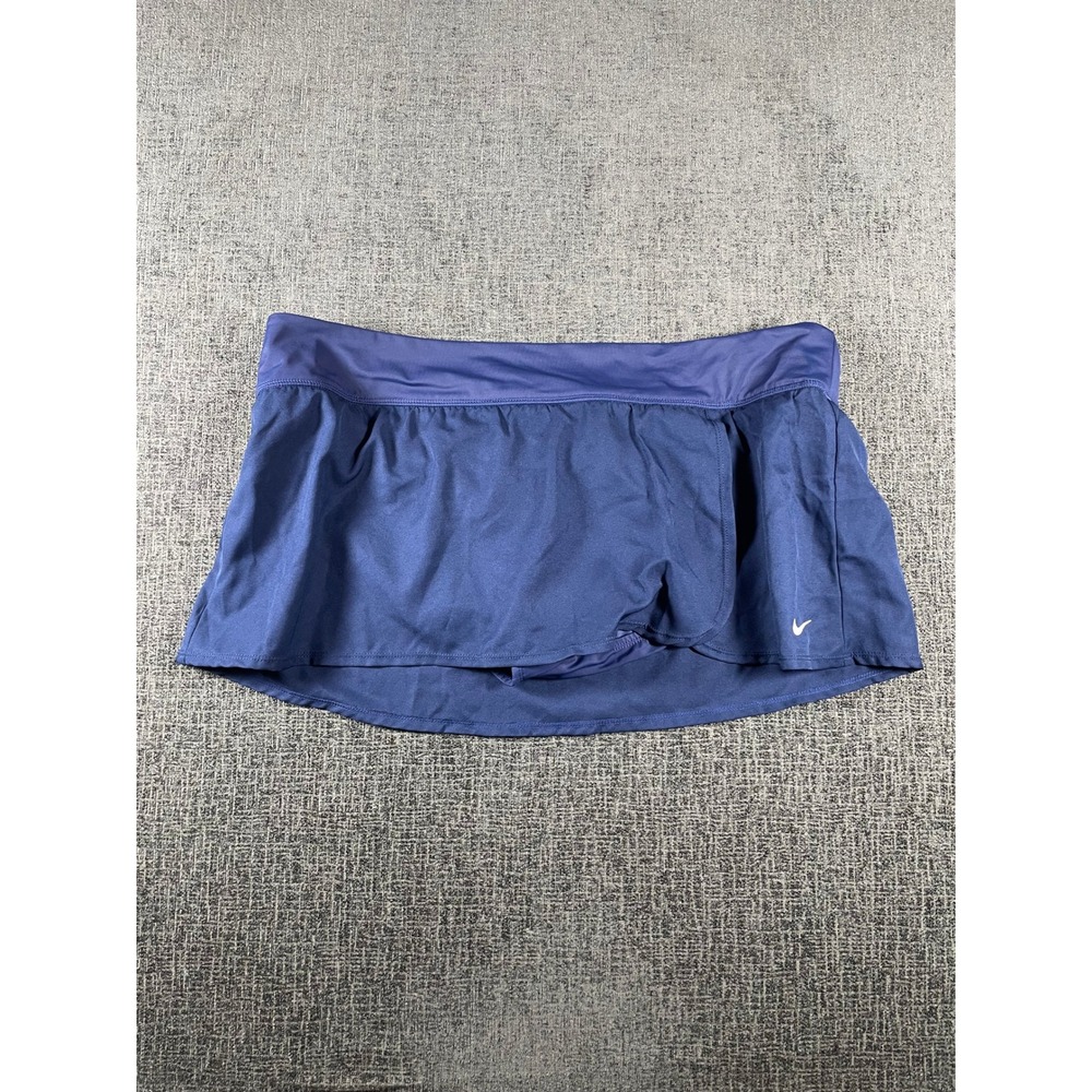 Nike Womens XXL Navy Blue Athletic Skort Tennis Golf Running Skirt Zip Pocket